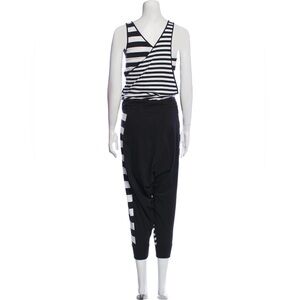 Y-3 X ADIDAS Striped Scoop Neck Jumpsuit